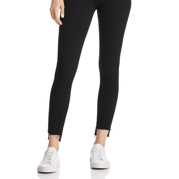 FRAME Le Skinny De Jeanne Raw Stagger Mid Rise Cropped Skinny Jeans 27 - Picture 1 of 10